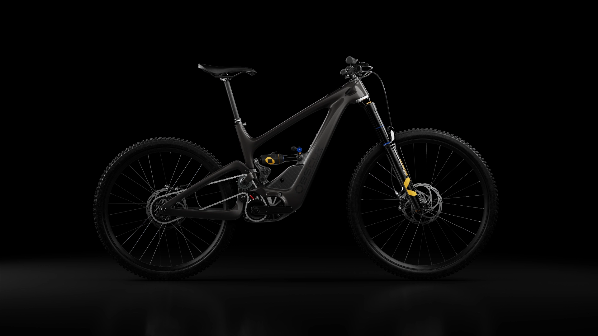 Vélo Obscur en rotation 360°